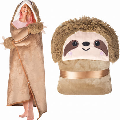 Axolotl Wearable Hooded Blanket