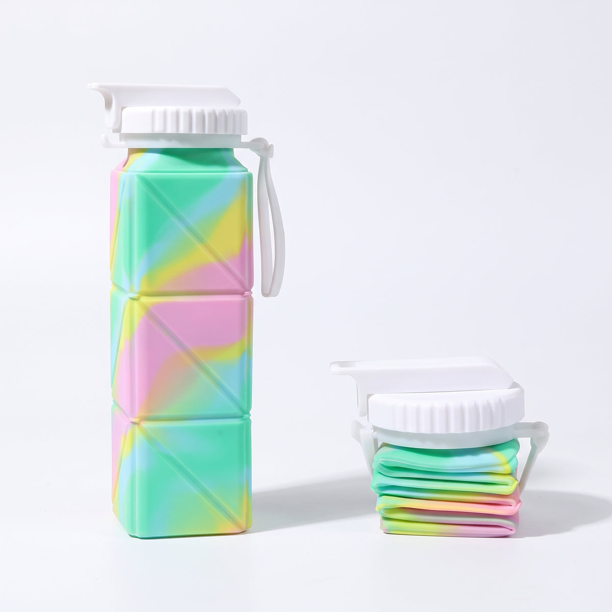 Foldable Silicone Water Bottle – Portable & Reusable Travel Drink Bottle
