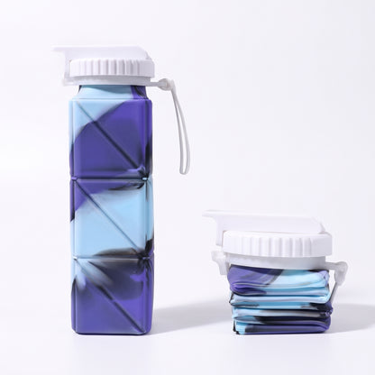 Foldable Silicone Water Bottle – Portable & Reusable Travel Drink Bottle