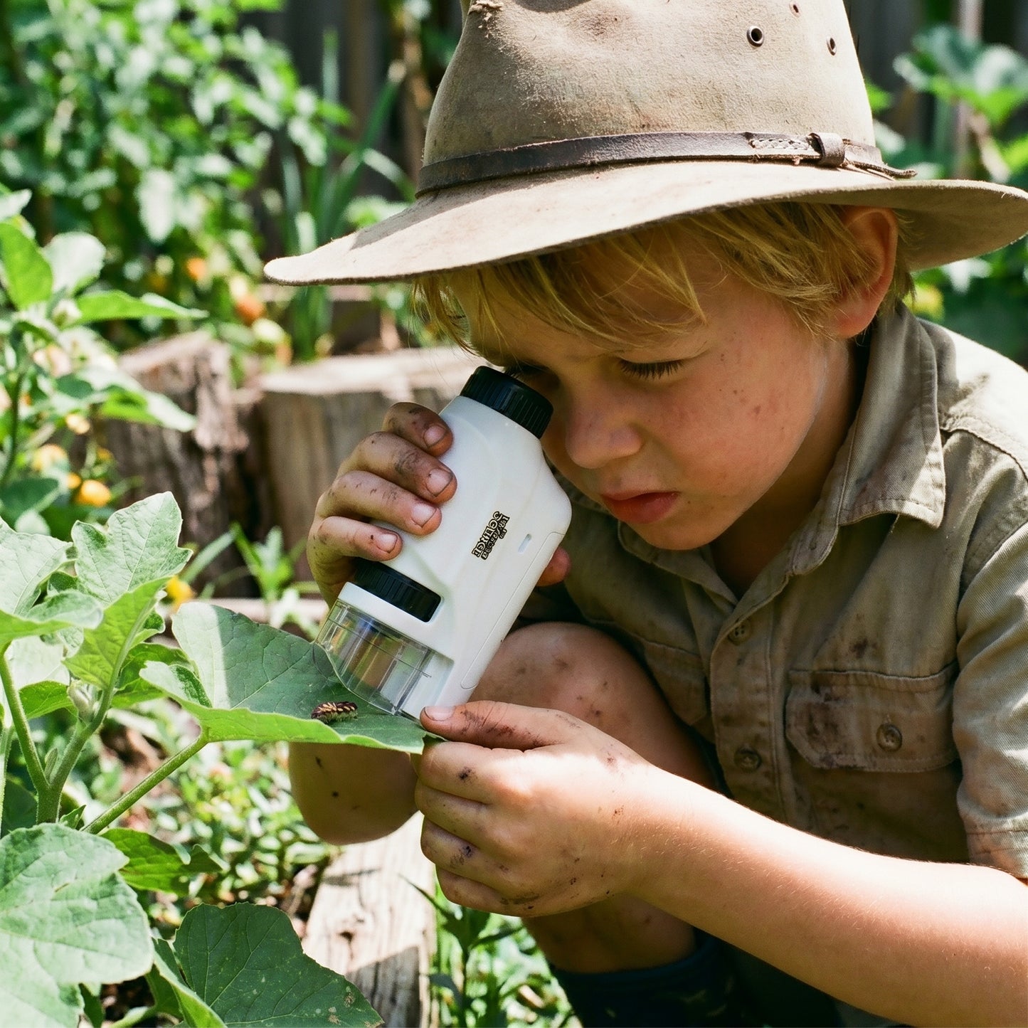 Kids Pocket Microscope with LED Light