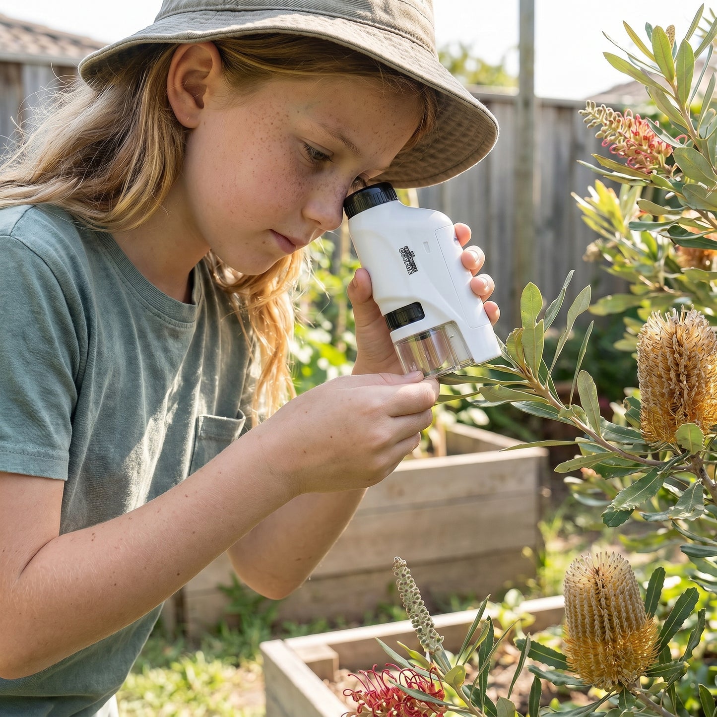 Kids Pocket Microscope with LED Light