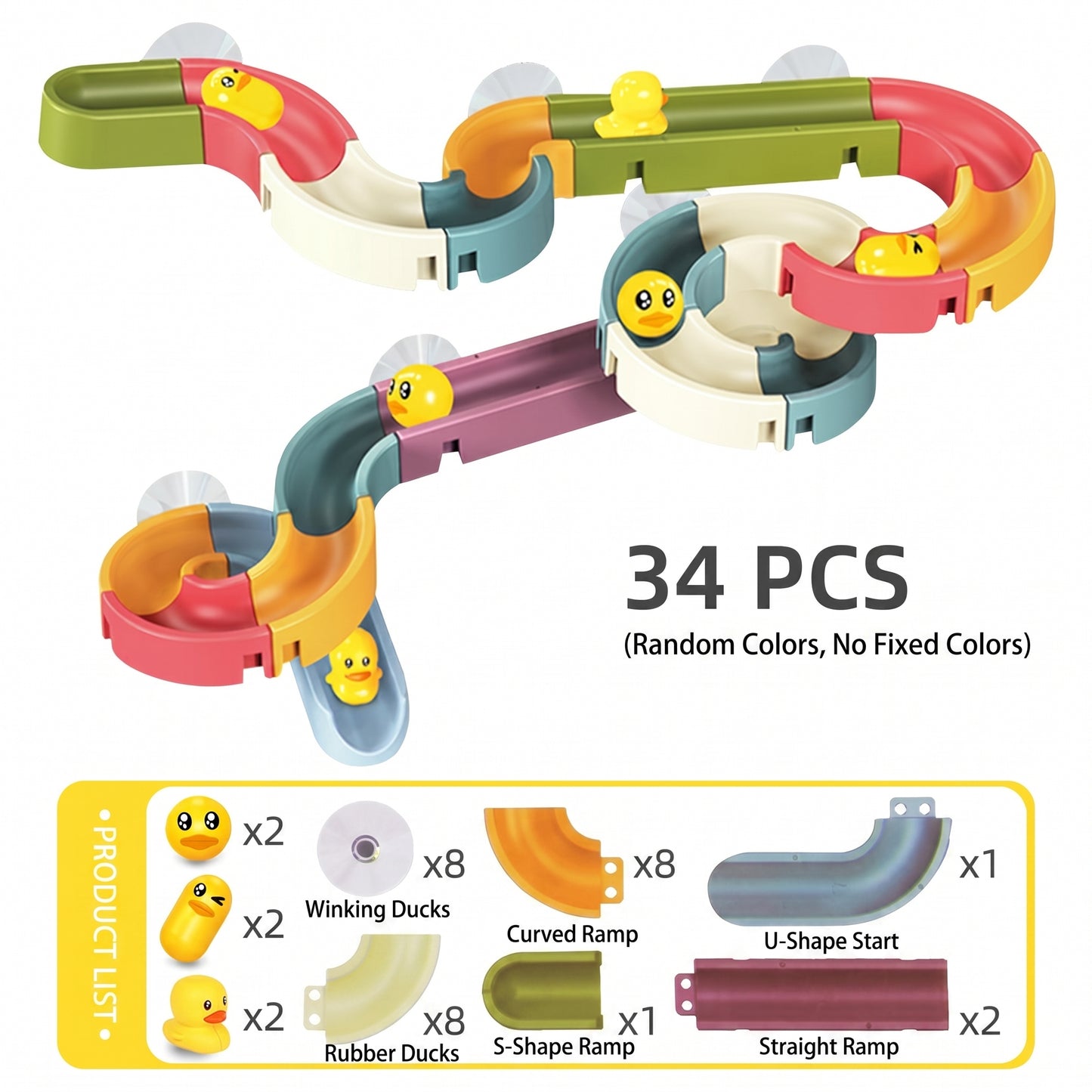 Bath Marble Run Set