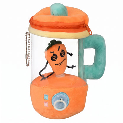 Interactive Pull-String Vegetable Blender Plush Toy