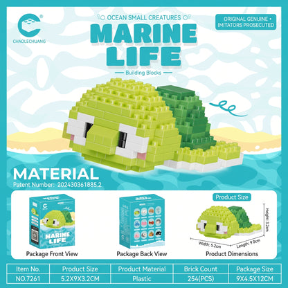 Sea Animal Micro Bricks Set