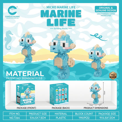 Sea Animal Micro Bricks Set
