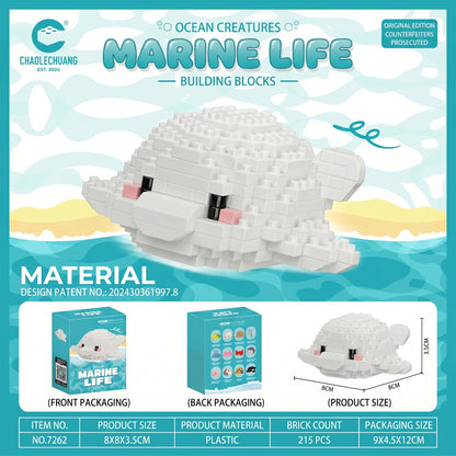Sea Animal Micro Bricks Set