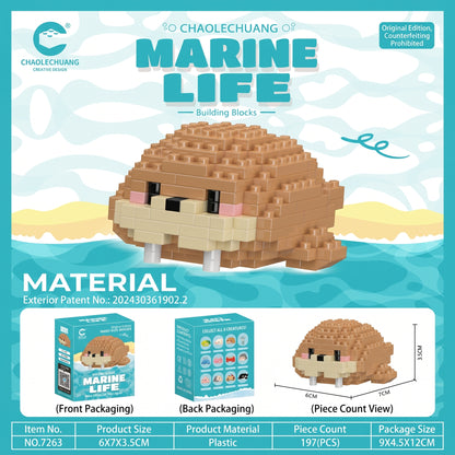 Sea Animal Micro Bricks Set