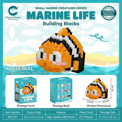 Sea Animal Micro Bricks Set