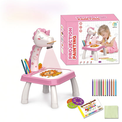 Kids Dinosaur Drawing Projector Table