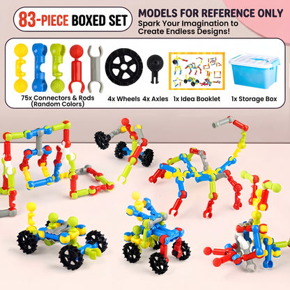 STEM Building Blocks Set for Kids – Creative Construction Toy Kit