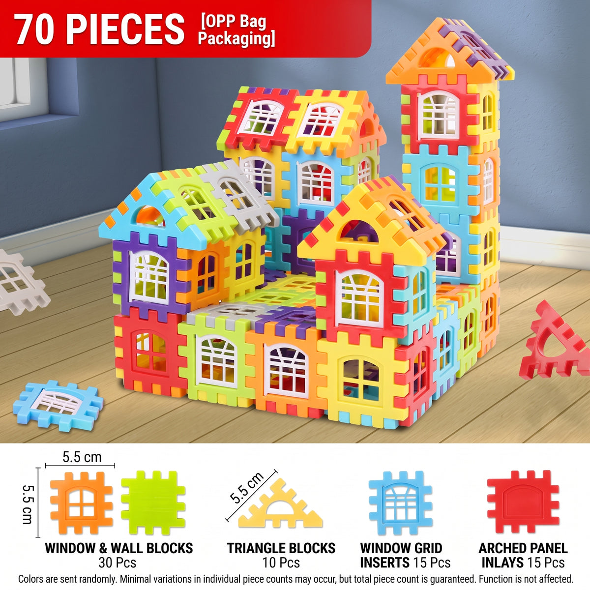 Creative Interlocking Building Blocks Set for Kids