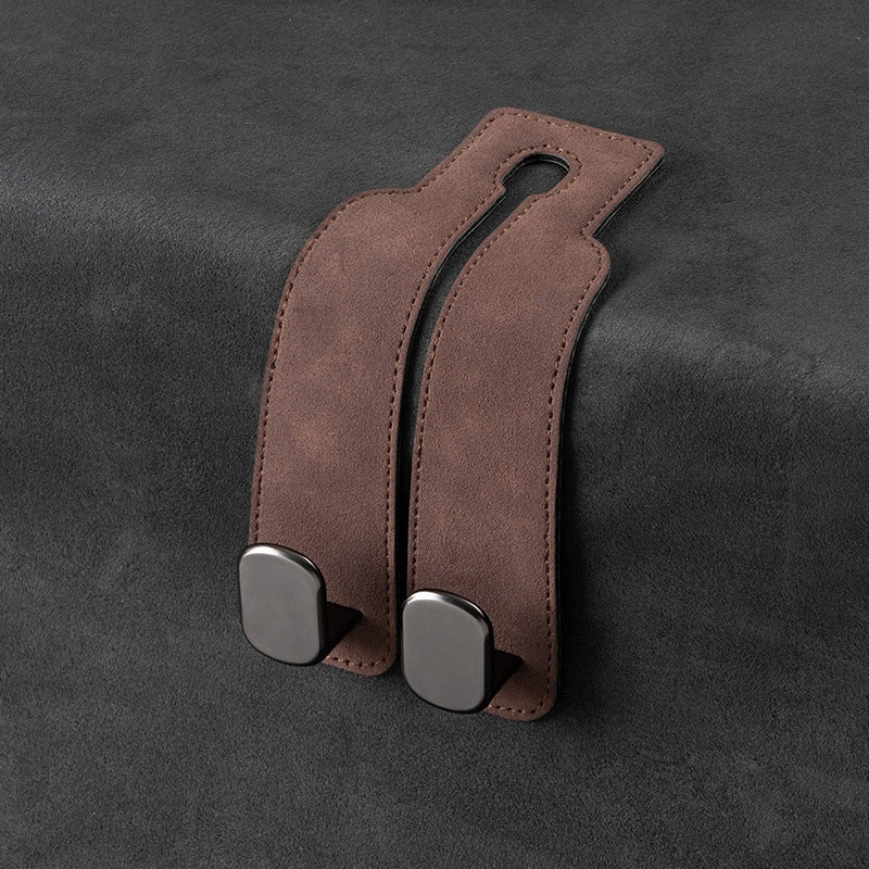 Leather Car Headrest Hooks
