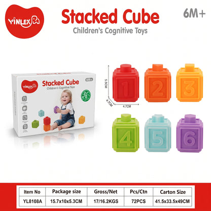 Silicone Baby Stacking Blocks