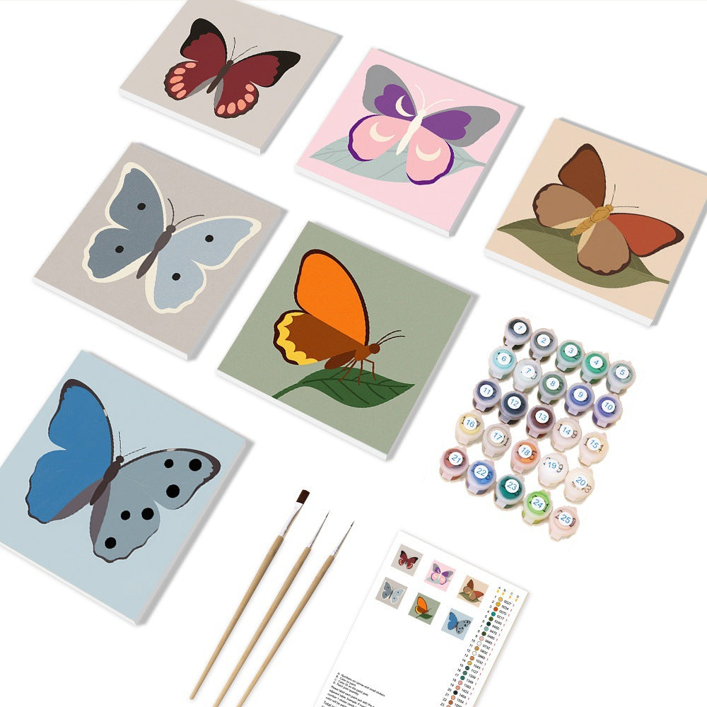 DIY Paint By Numbers Kit(6 Canvas)