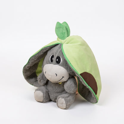 Interactive Breathing Plush Toy with Light, Sound & Moving Ears