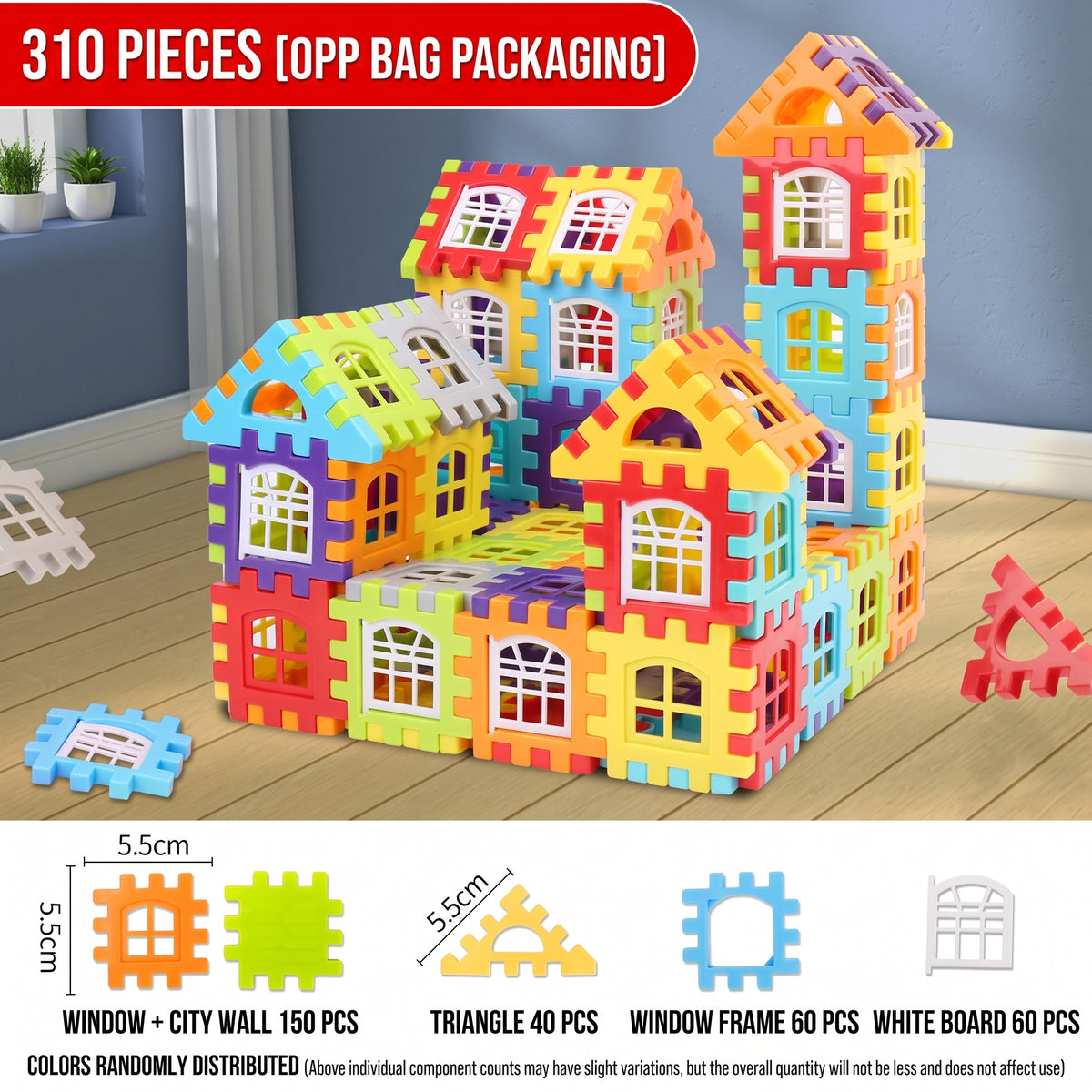 Creative Interlocking Building Blocks Set for Kids