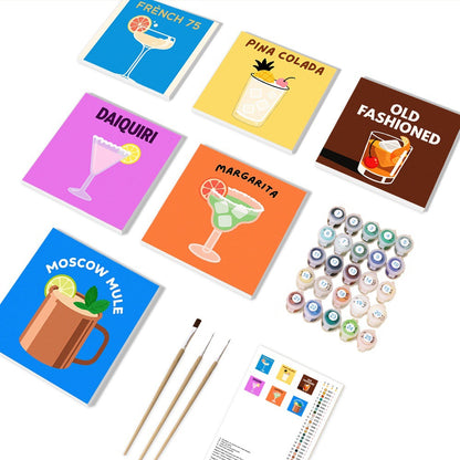 DIY Paint By Numbers Kit(6 Canvas)