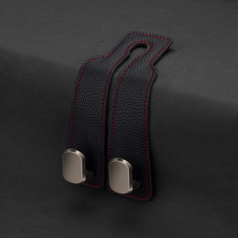 Leather Car Headrest Hooks
