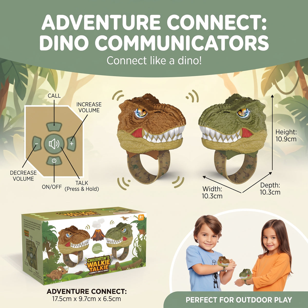 Dinosaur Walkie Talkies for Kids